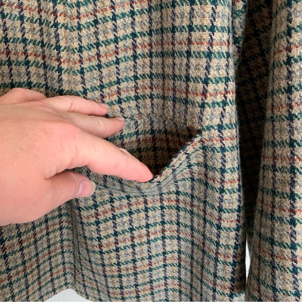 Barry Ashley Vintage Plaid Blazer Int Ladies & Garment Union Made - Picture 4 of 16